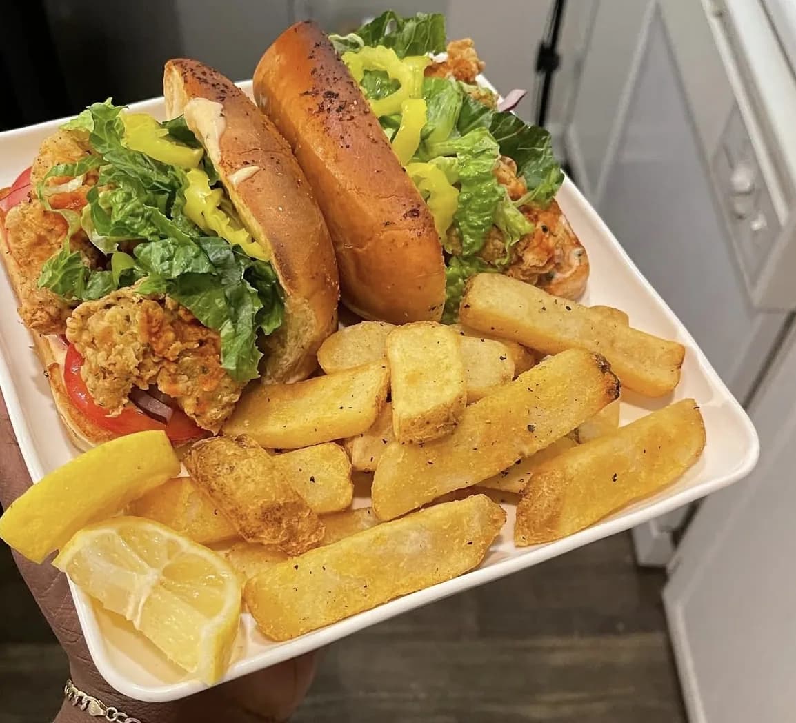 Cajun Fried Chicken Po'Boys